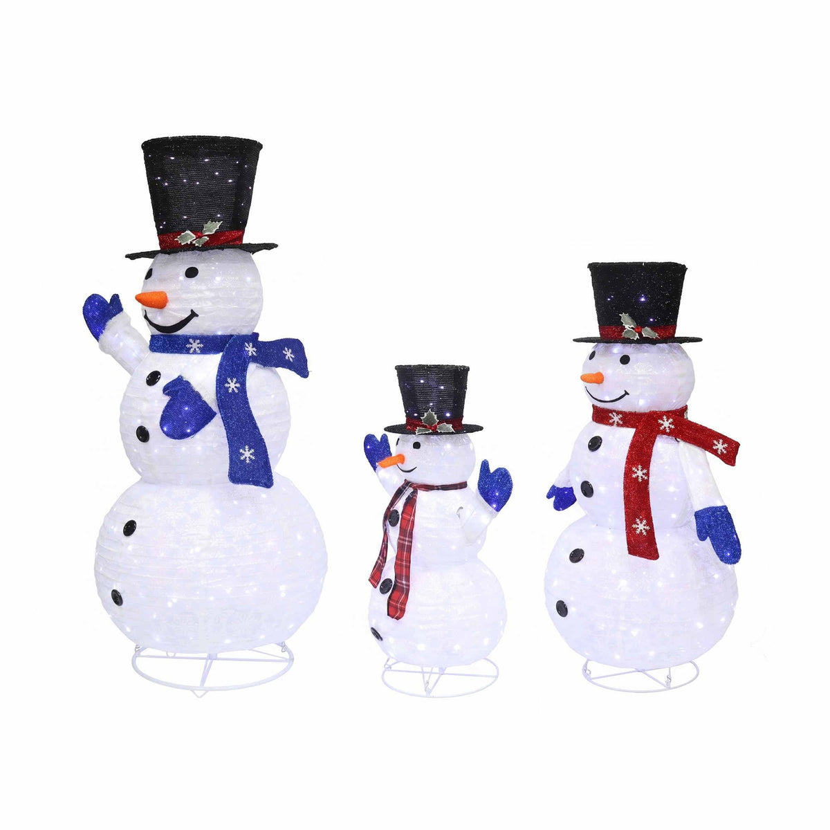 3-Pieces Christmas Lights 330 LED Fairy Light Snowman Decorations