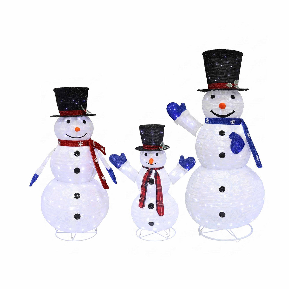 3-Pieces Christmas Lights 330 LED Fairy Light Snowman Decorations