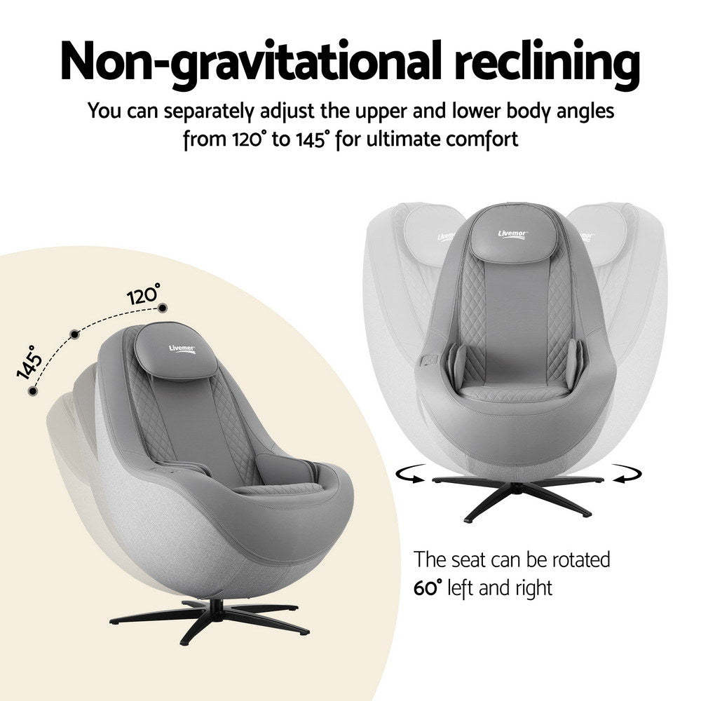 Joriel Massage Chair Electric Recliner Home Massager 3D - Grey