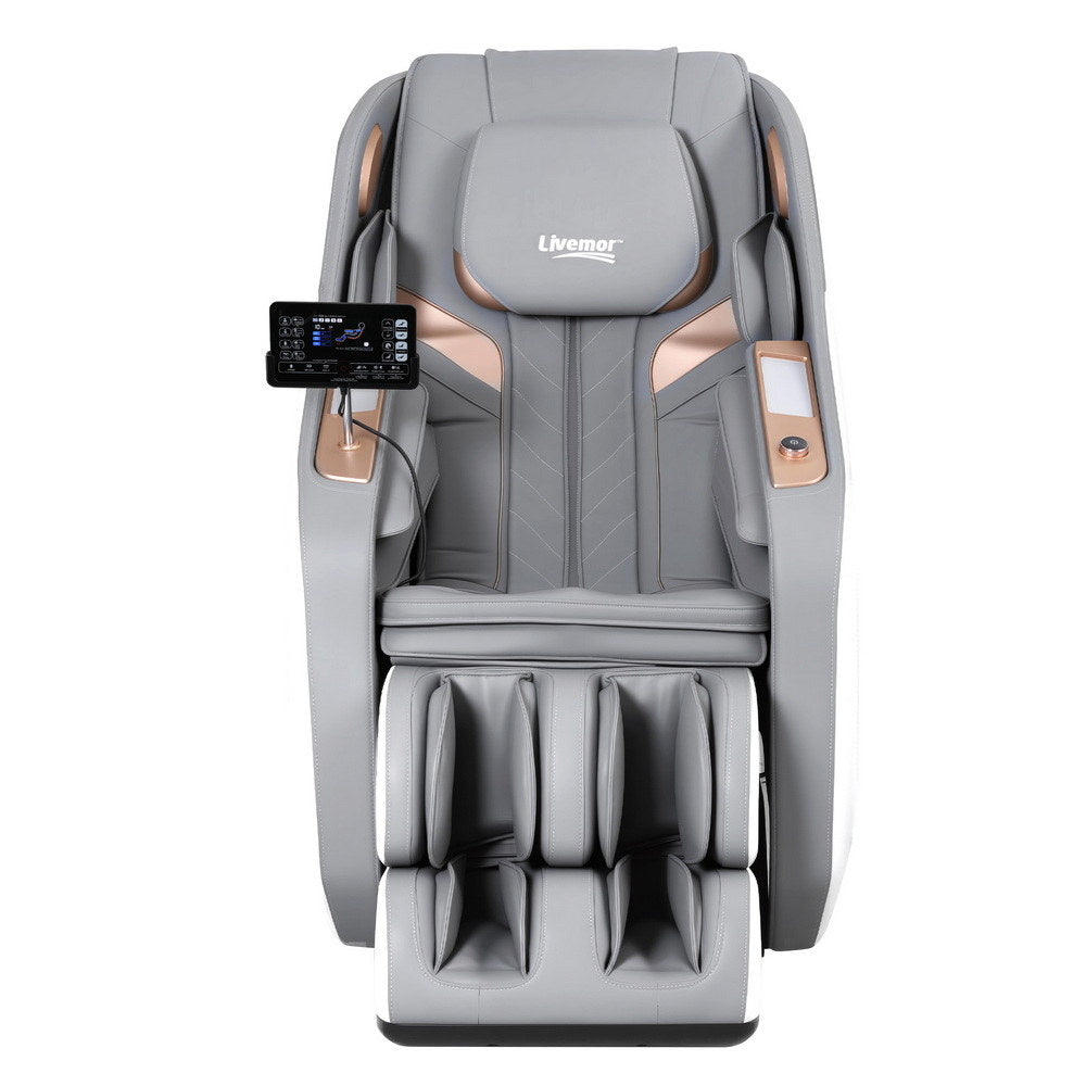 Laziel Massage Chair Electric Recliner Double Core Mechanism Massager - White
