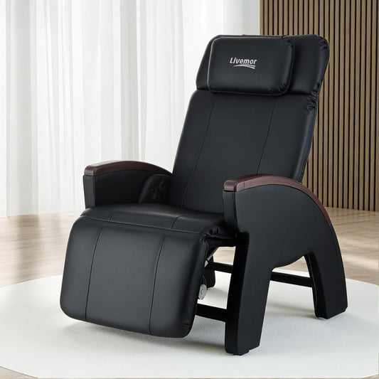 Aiden Massage Chair Electric Recliner Home Massager - Black