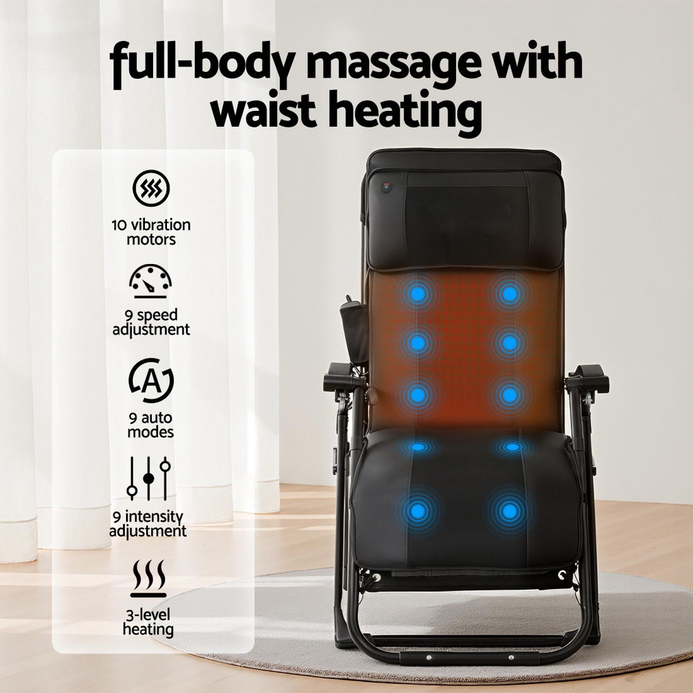 Briony Massage Chair Electric Recliner Home Massager - Black