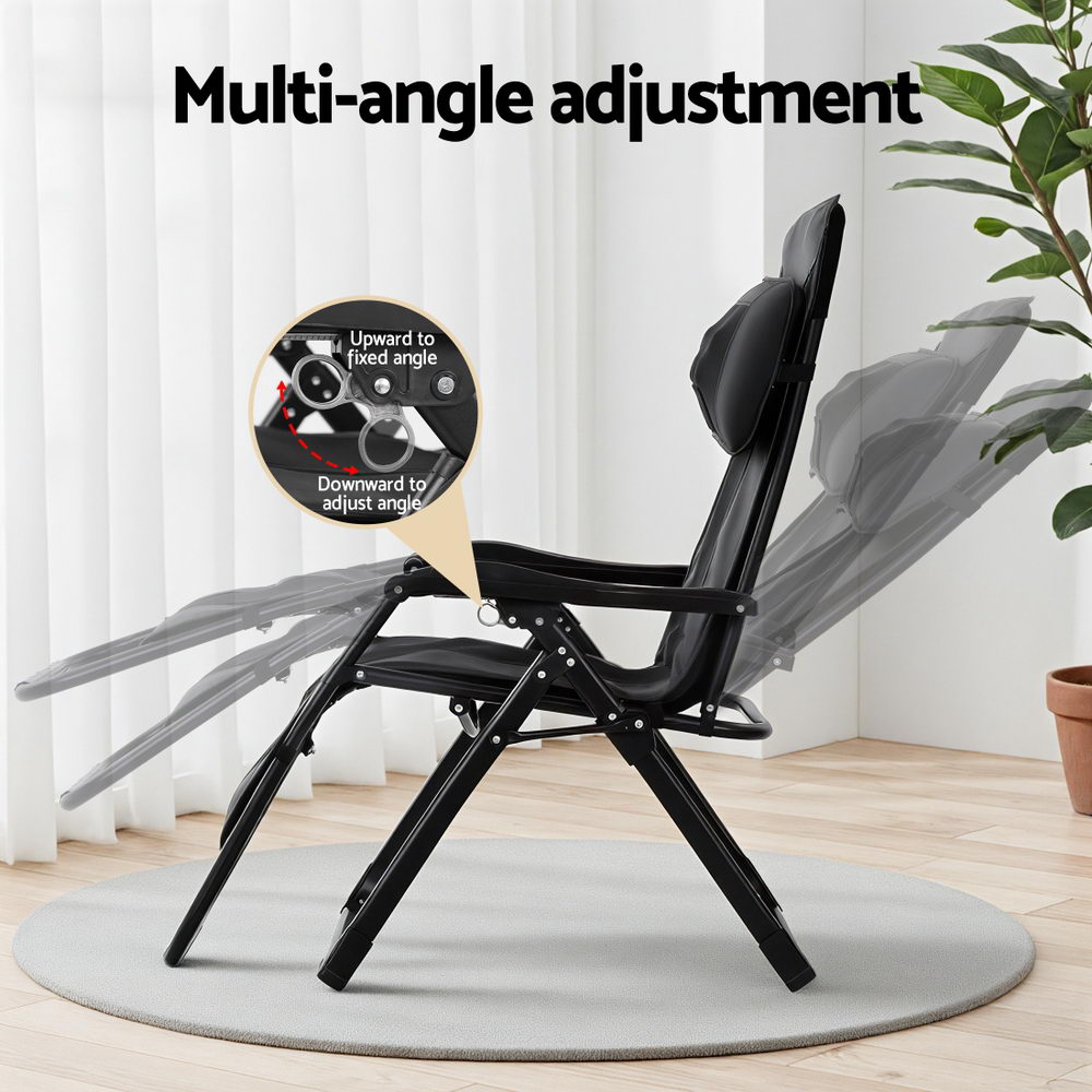 Briony Massage Chair Electric Recliner Home Massager - Black