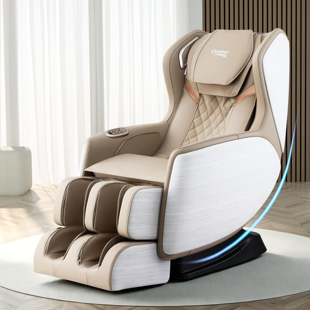 Noam Massage Chair Electric Recliner Home Massager 3D - White