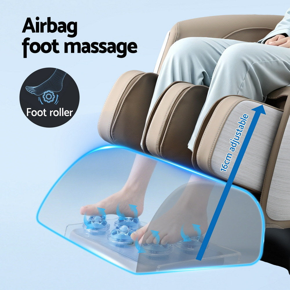 Noam Massage Chair Electric Recliner Home Massager 3D - White