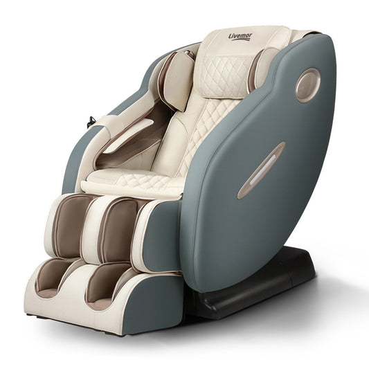 Ajax Massage Chair Electric Recliner Shiatsu Zero Gravity Head Massager - Grey
