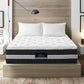 Harlech Queen Bedroom Suite 5 Piece 1x Queen Mattress, 1x Queen Fabric Bed Frame, 2x Wooden Bedside Tables and 1x Tallboy