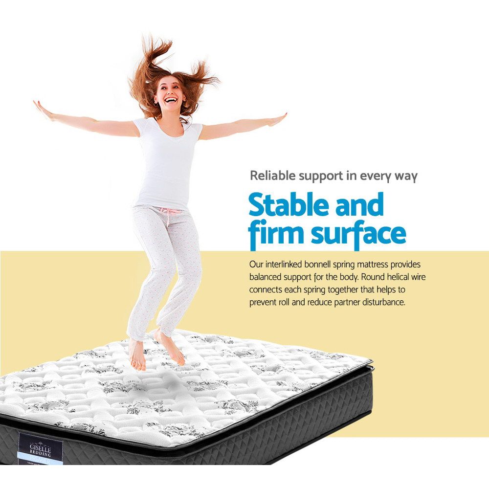Zaire 24cm Thick Pillow Top Spring Mattress - Queen