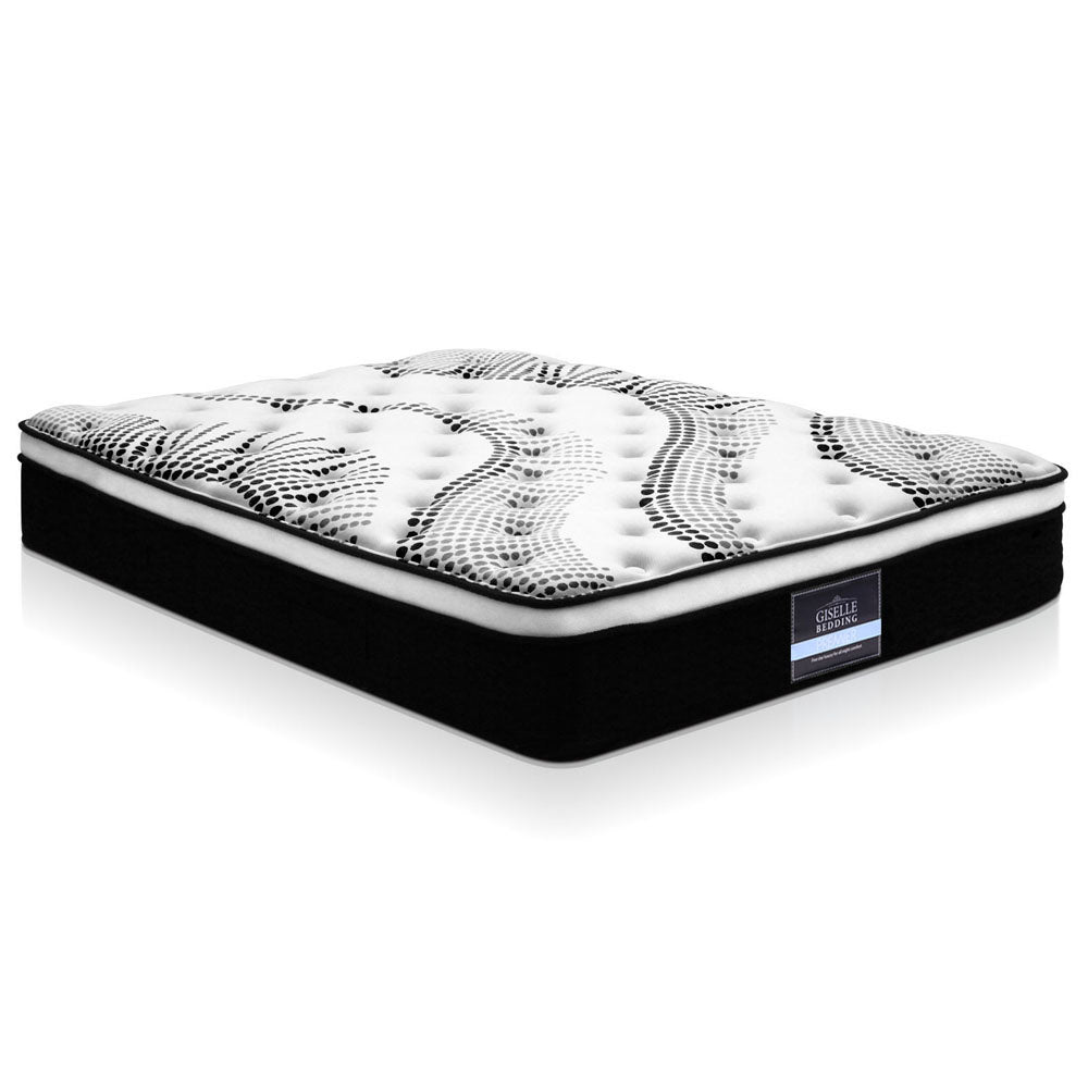 Charoite Bed & Mattress Package with 32cm Mattress - White King