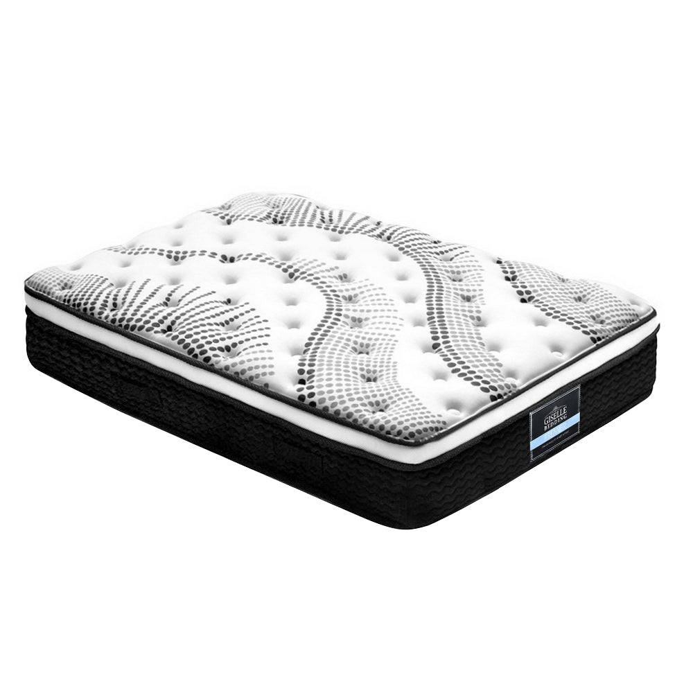 Selenite Bed & Mattress Package with 32cm Mattress - Black King Single