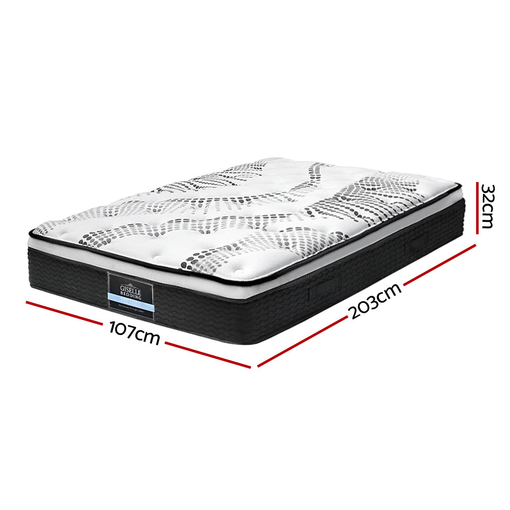 Factory Buys 32cm Euro Top Mattress - King Single