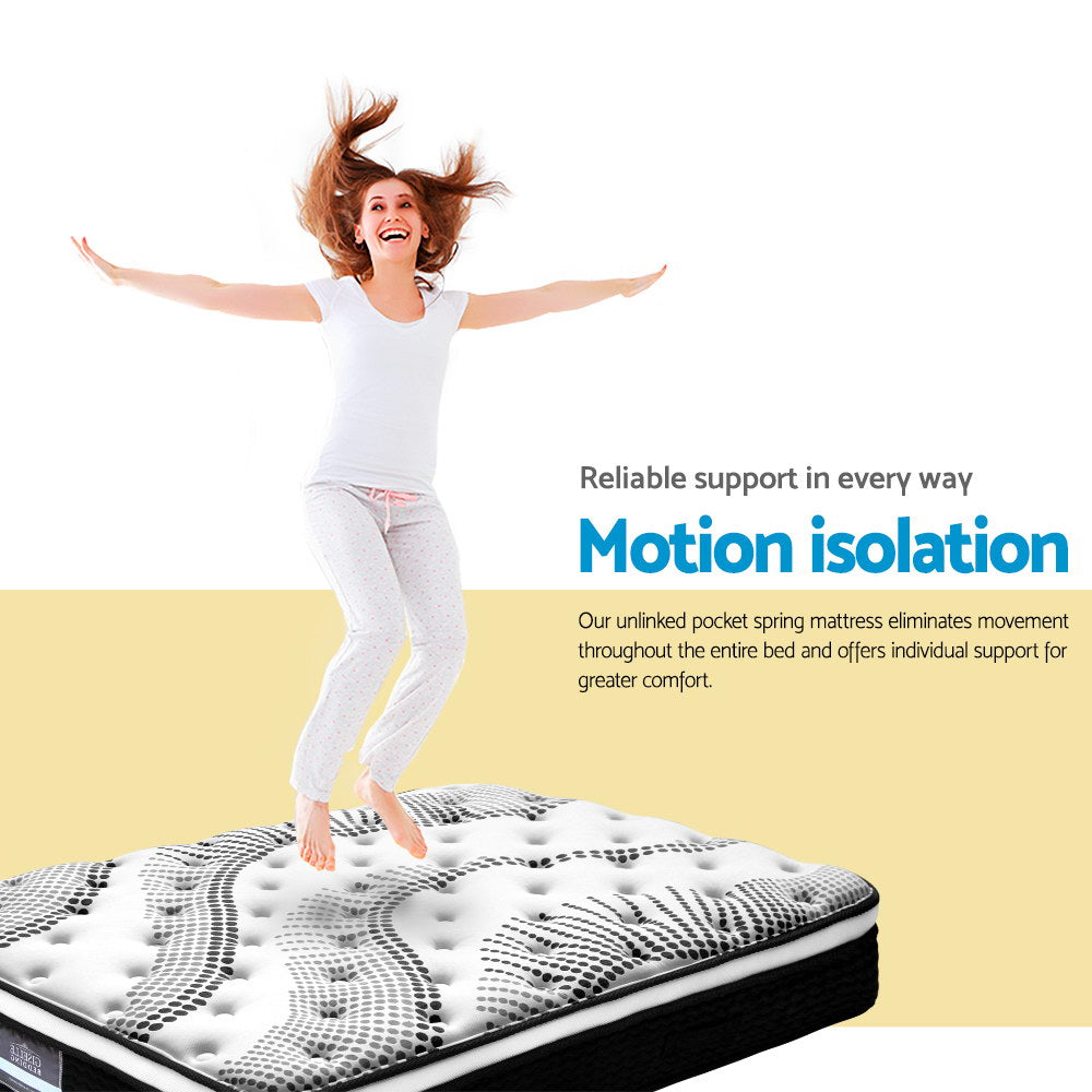 Factory Buys 32cm Euro Top Mattress - King Single