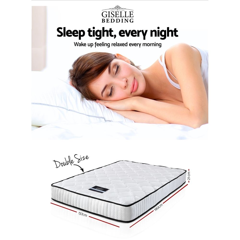 Brooklyn 21cm Thick Pocket Spring Mattress - Double