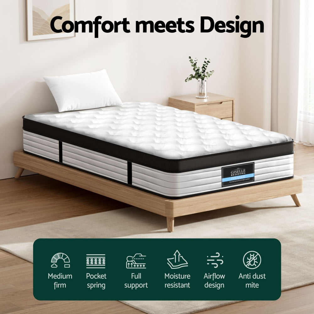 Panama 31cm Mattress Euro Top - King Single
