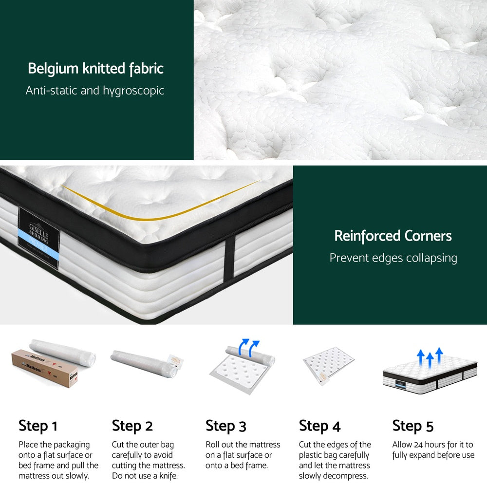 Panama 31cm Mattress Euro Top - King Single