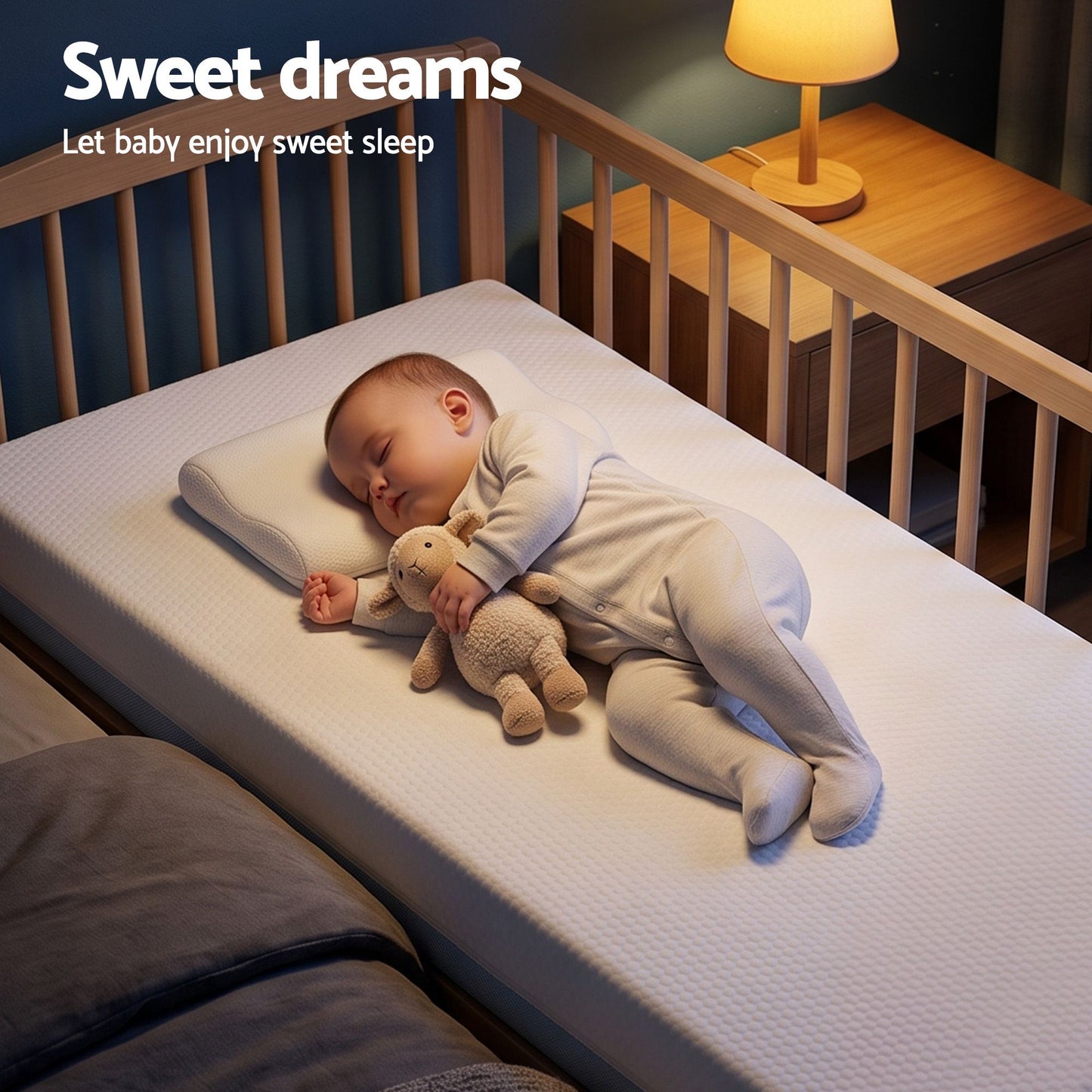 Rosalie 11cm Thick Baby Mattress with Tencel Cover - Cot