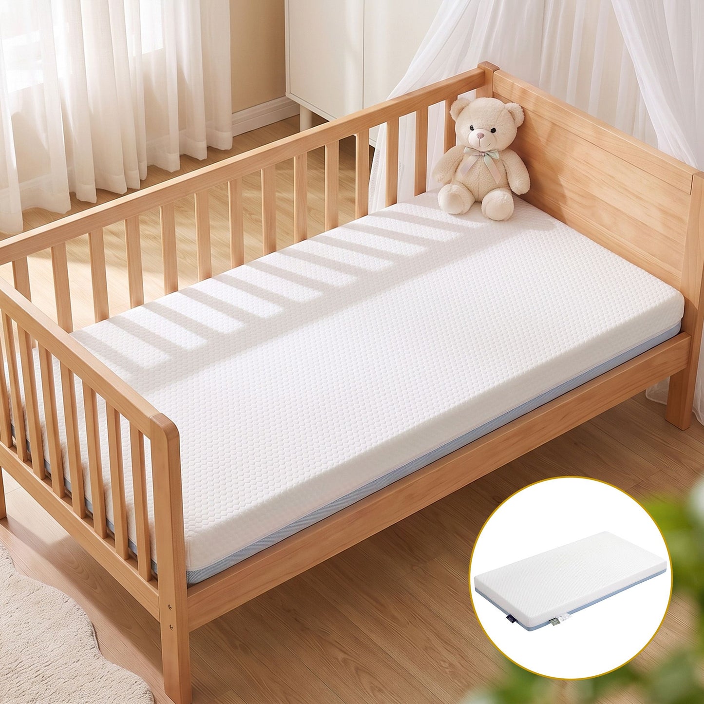 Rosalie 11cm Thick Baby Mattress with Tencel Cover - Cot