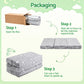 Tobias 8cm Foldable Mattress for Travel Glow-in-Dark Cover - Cot