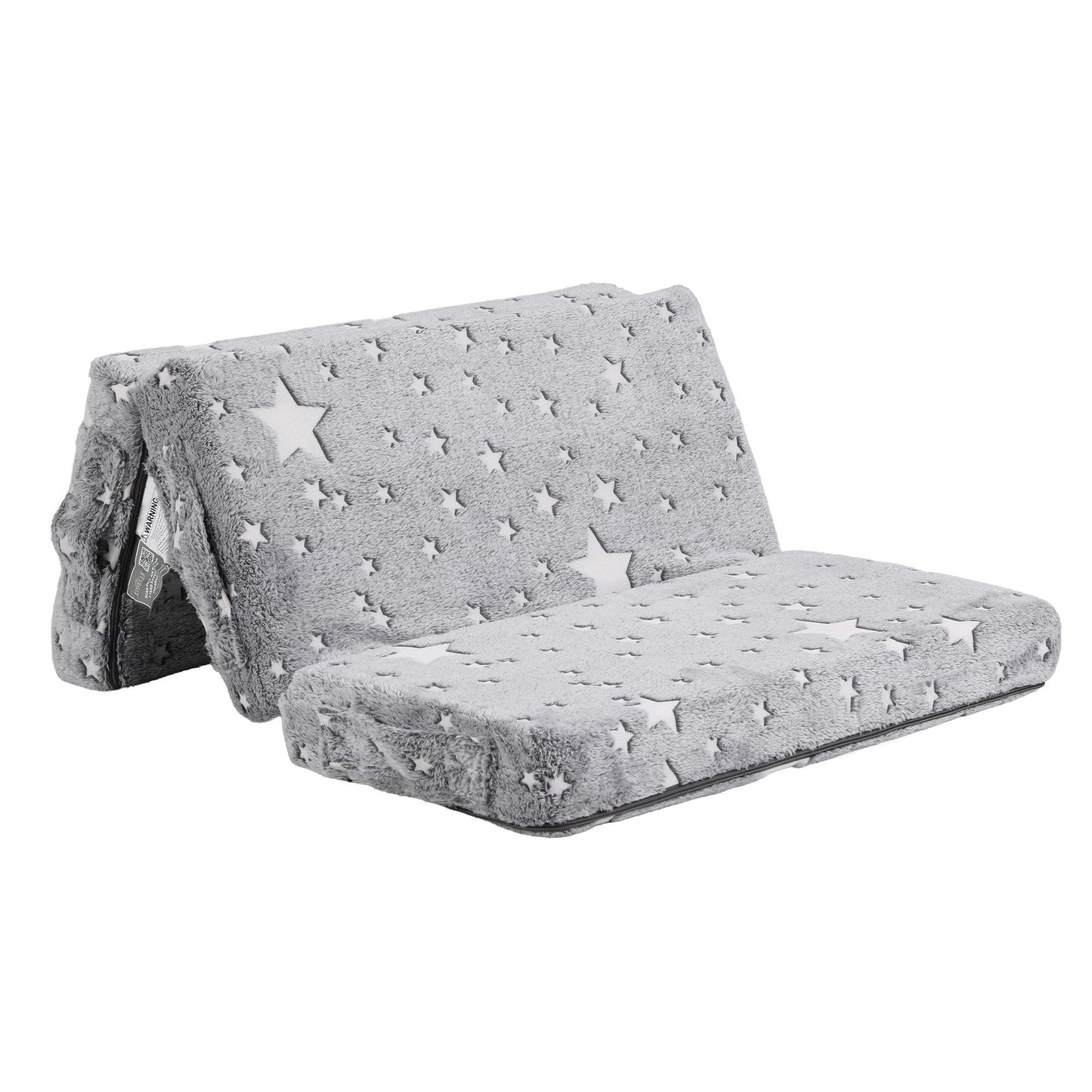 Tobias 8cm Foldable Mattress for Travel Glow-in-Dark Cover - Cot