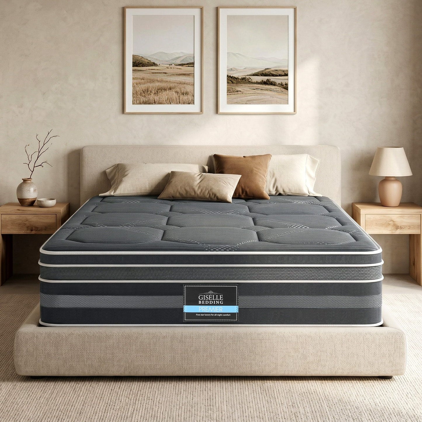 Alexa 35cm Mattress Hybrid Pocket Spring Euro Top - Double