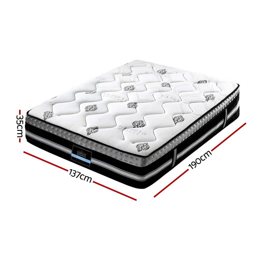 Jean 35cm Mattress in a Box Pocket Spring Gel Memory Foam - Double