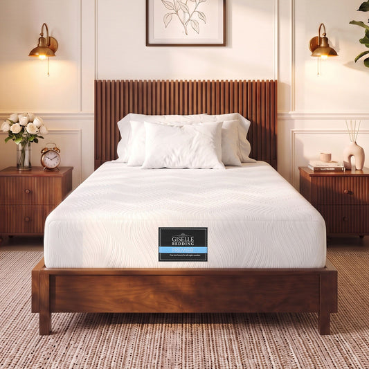 Rumi 25cm Hybrid Mattress Soft Knitted Fabric Edge Support Gel Foam - Single