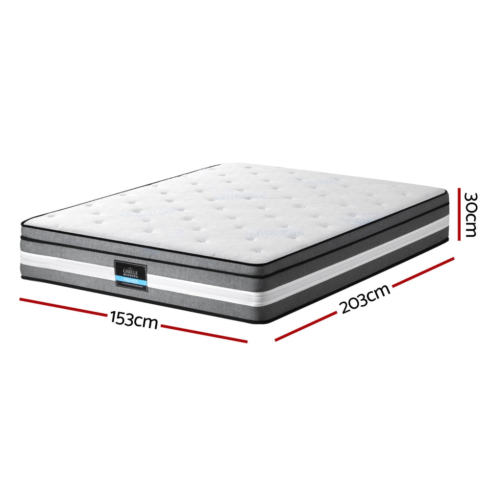 Fenric 30cm Mattress Gel Foam Pocket Spring - Queen