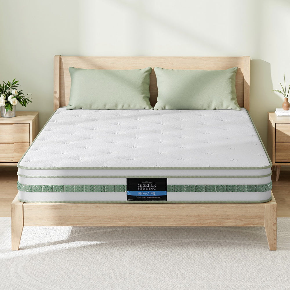 Vanya 20cm Mattress Green Tea Mattresses - Double