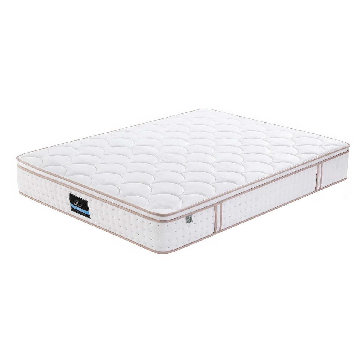 Cosima 30cm Spring Mattress Tencel Cover 5-Zone Euro Top Firm Back Support - Double