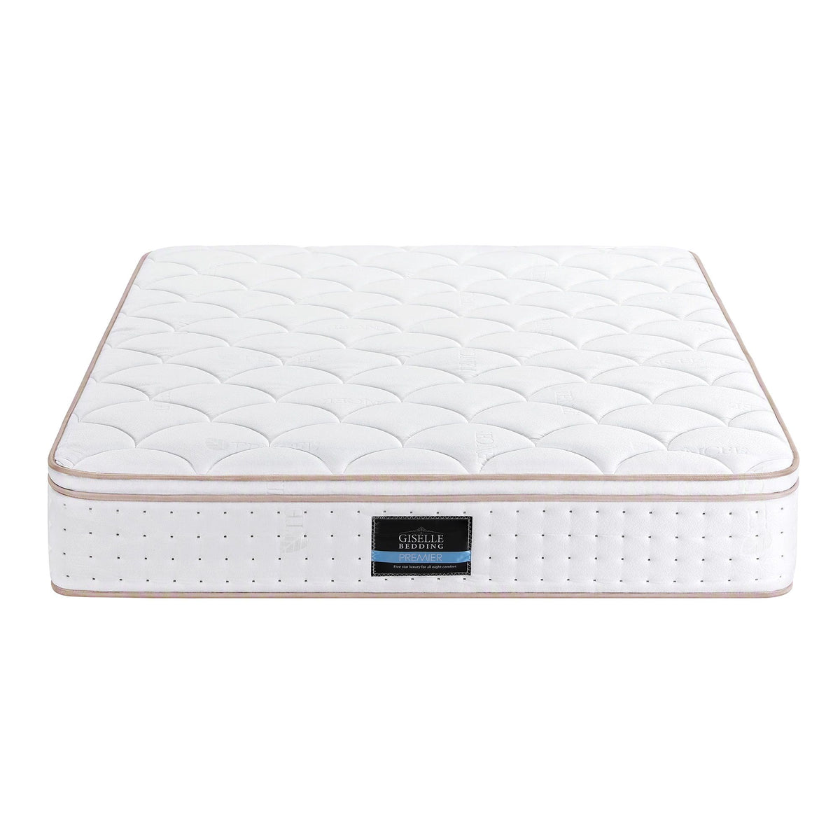 Cosima 30cm Spring Mattress Tencel Cover 5-Zone Euro Top Firm Back Support - King