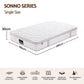 Cosima 30cm Spring Mattress Tencel Cover 5-Zone Euro Top Firm Back Support - Single