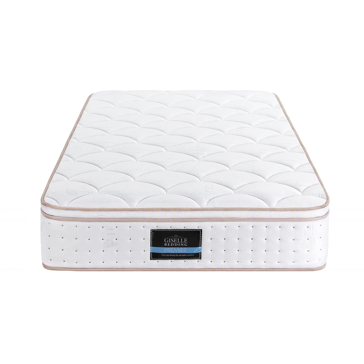 Cosima 30cm Spring Mattress Tencel Cover 5-Zone Euro Top Firm Back Support - Single