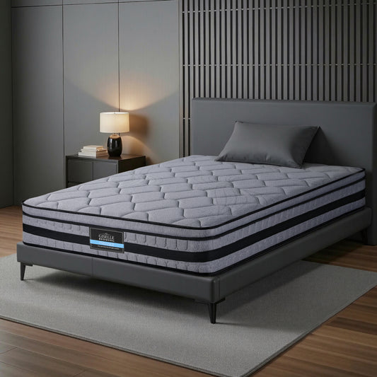Amara 34cm Mattress Hybrid, Pocket Spring Mattress - King Single