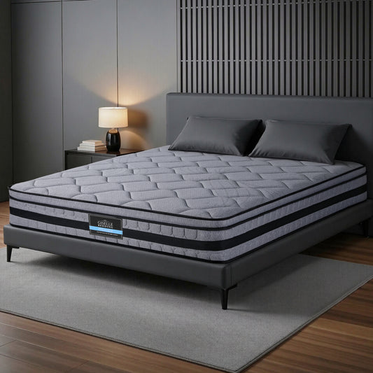 Amara 34cm Mattress Hybrid Pocket Spring Bed Mattress - Queen