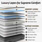 Amias 37cm Mattress 4-in-1 Adjustable Firmness Cooling Gel Memory Foam Dual-Zone Flippable - Double