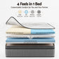 Amias 37cm Mattress 4-in-1 Adjustable Firmness Cooling Gel Memory Foam Dual-Zone Flippable - Double