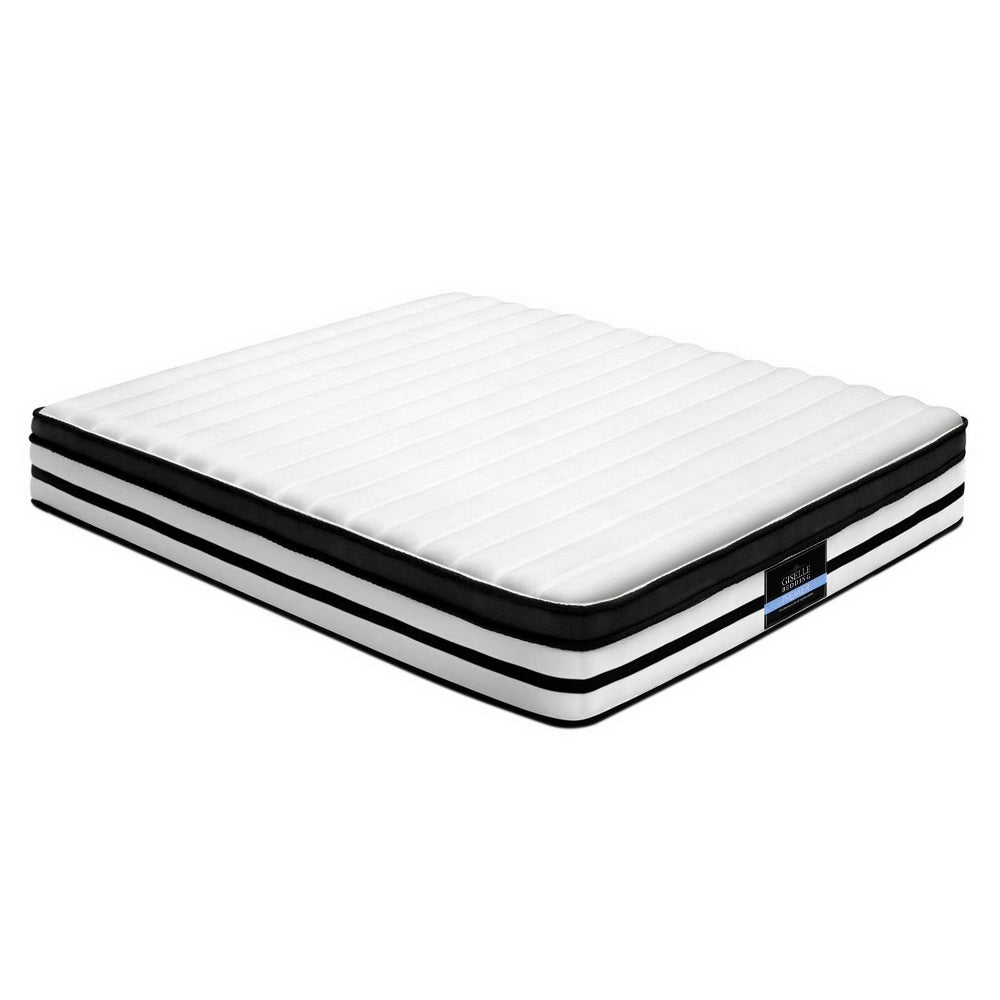Realgar Bed & Mattress Package with 27cm Mattress - Beige King