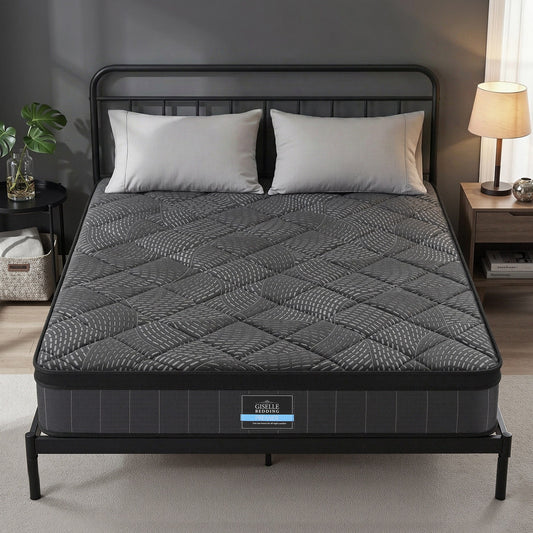 Zarek 25cm Mattress Pocket Spring Latex Euro Top Medium Firm - Double