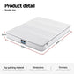 Naelis 20cm Mattress with Reinforced Edge Support Egg-Crate Foam - Double