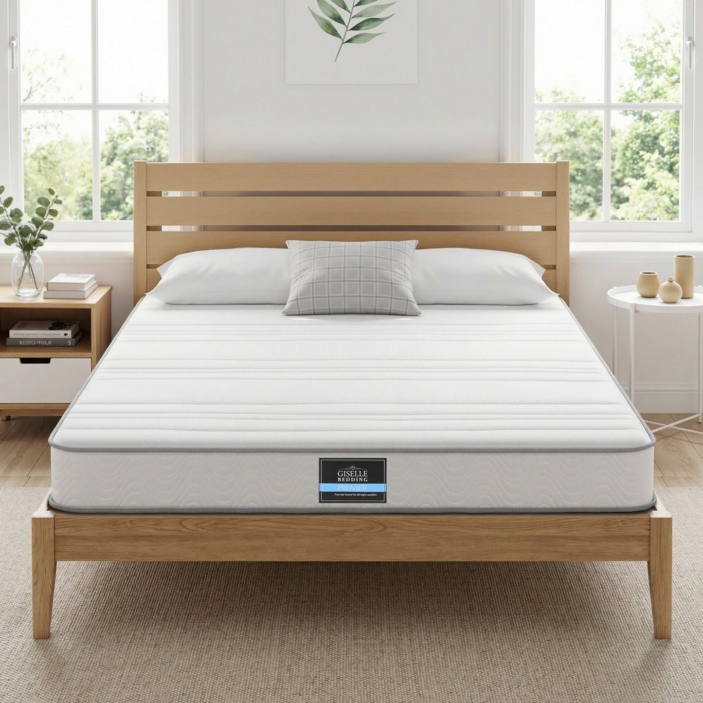 Naelis 20cm Mattress with Reinforced Edge Support Egg-Crate Foam - King