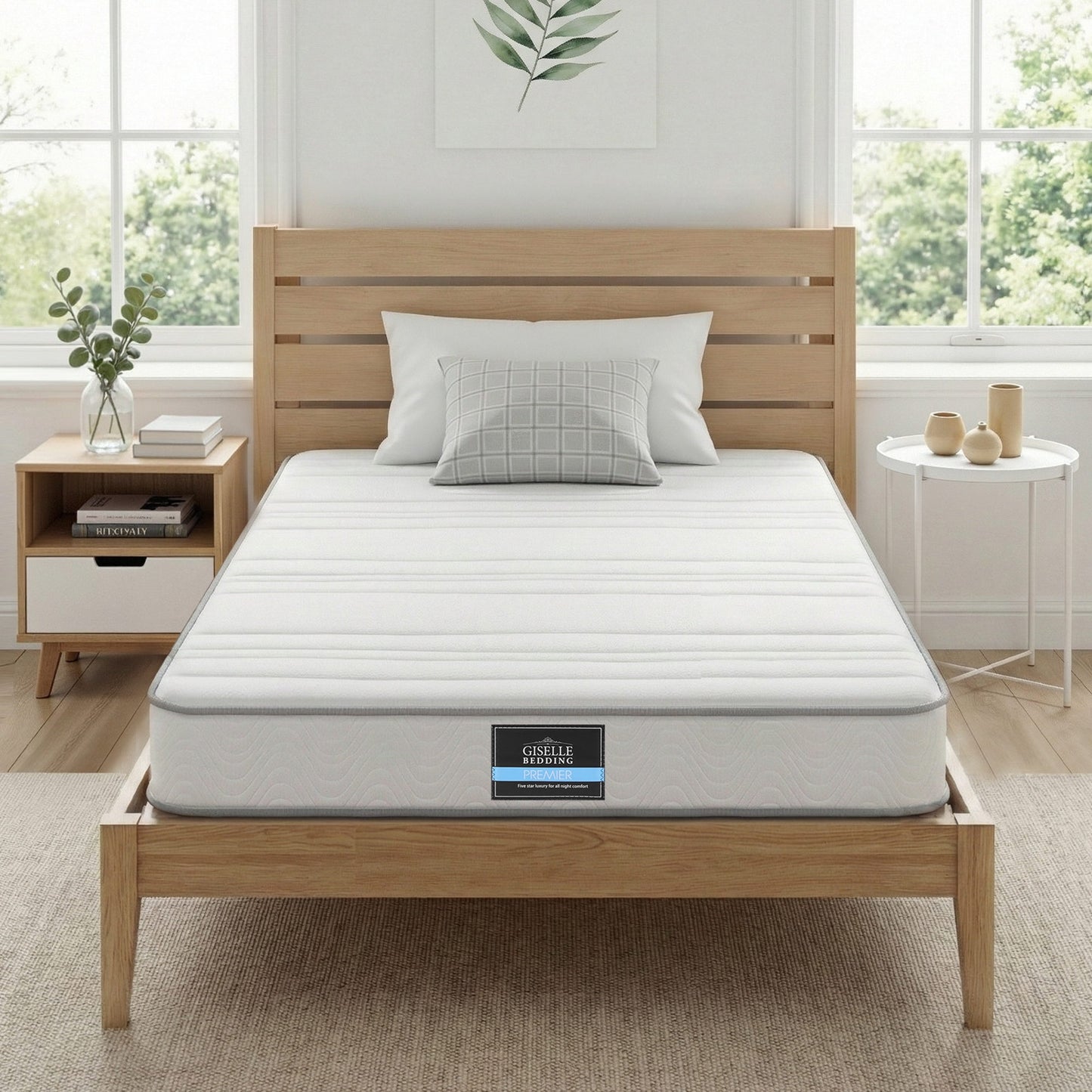 Naelis 20cm Mattress with Reinforced Edge Support Egg-Crate Foam - Single