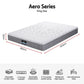 Lunara 23cm Mattress Pocket Spring Mattress with Adjustable Firmness Reversible Foam Layer for Medium Firm & Firm Support Motion Isolationroom - King