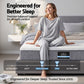 Lunara 23cm Mattress Pocket Spring Mattress with Adjustable Firmness Reversible Foam Layer for Medium Firm & Firm Support Motion Isolationroom - King Single