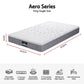 Lunara 23cm Mattress Pocket Spring Mattress with Adjustable Firmness Reversible Foam Layer for Medium Firm & Firm Support Motion Isolationroom - King Single