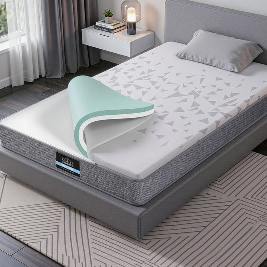 Lunara 23cm Mattress Pocket Spring Mattress with Adjustable Firmness Reversible Foam Layer for Medium Firm & Firm Support Motion Isolationroom - Single