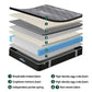 Vaelor 35cm Mattress Euro Top with Graphene Cooling Comfort Medium Firm - Double