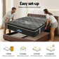Vaelor 35cm Mattress Euro Top with Graphene Cooling Comfort Medium Firm - Double