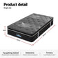 Vaelor 35cm Mattress Euro Top with Graphene Cooling Comfort Medium Firm - Single
