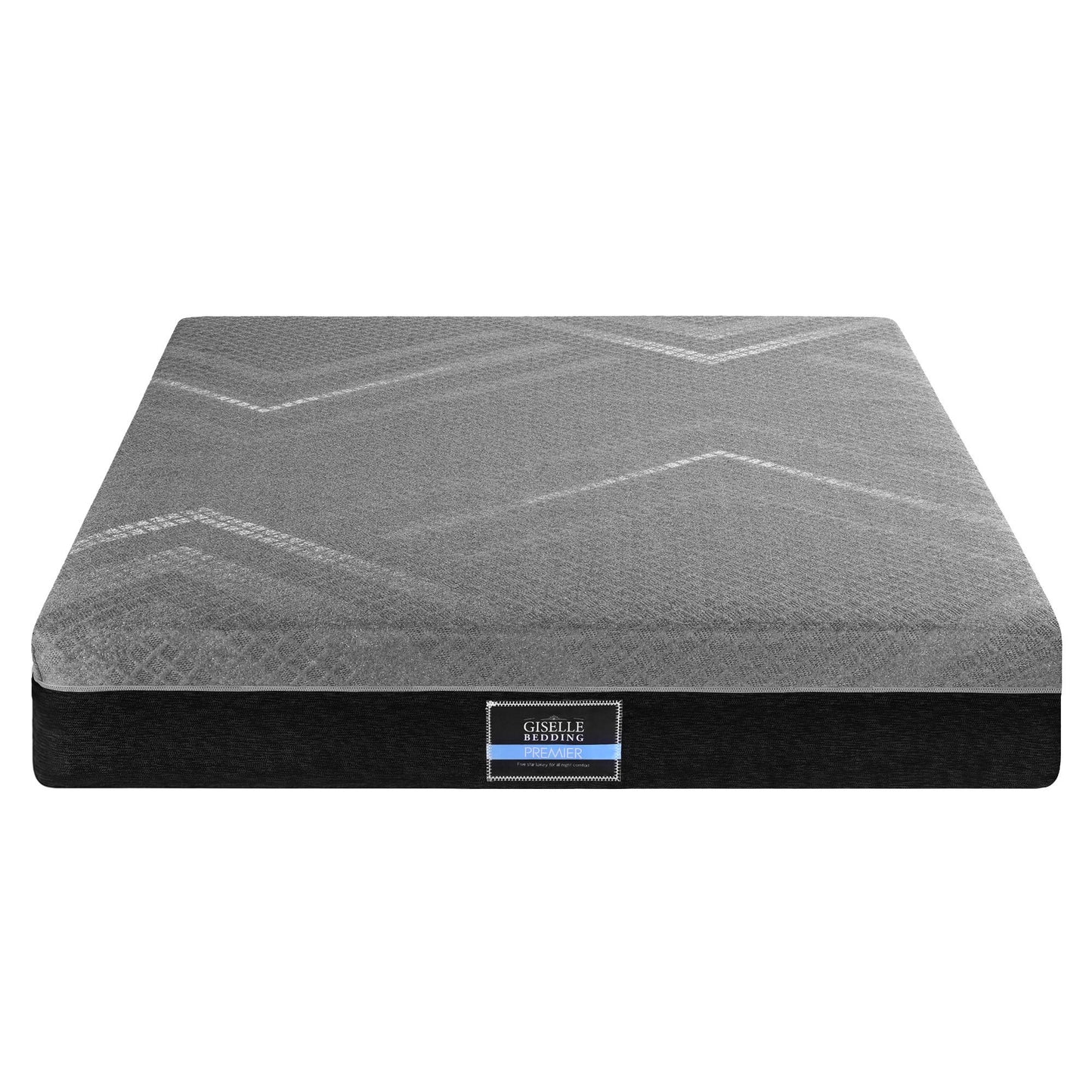 Bodin 26cm Mattress Firm Pocket Spring Dual Edge Support Dark Grey - King
