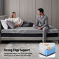 Bodin 26cm Mattress Firm Pocket Spring Dual Edge Support Dark Grey - King Single